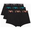 Emporio Armani Men's Shiny Logoband Pack 3-Pack Trunk Trunks (Pack of 3)