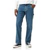 Dickies Uomo, Jeans utility in tenim stone-washed, vestibilità comoda, TINTERITORE, 34W / 32L