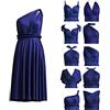 72styles Mini Abito Infinity da Sposa per Damigelle d'Onore Convertibile Avvolgente Midi Multiuso, Mezzanotte blu, M