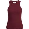 JJXX Jack & Jones Female Jxforest Top STR SL Rib Jrs Noos, Cabernet, S Donna