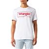 Wrangler Frame Logo Tee, Camicia Uomini, White, Small