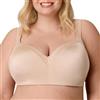 Playtex Reggiseno a Balconcino da Donna, con Ferretto, Taglie Forti, Copertura Completa, Traspirante, 4802, Mandorla, 4D (Taglia Produttore: 36D)