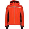 CMP Giacca da sci da uomo in twill, 35W0007 (IT, Numero, 52, Regular, Regular, Rosso)