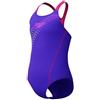 Speedo Costume da bagno da bambina, con logo Medley, colore: blu e viola