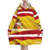 JUZGTSIT Coperta viola libellula con cappuccio oversize indossabile coperta con cappuccio calda coperta felpa per donne uomini adolescenti