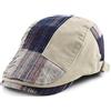 LUYSGBXR Coppola Uomo Berretto da Uomo in Cotone Casual, da Sole, da Donna, alla Moda, con Visiera Piatta, da Pittore.(Gray)