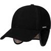 Stetson Vaby Earflap Fullcap con Cachemire Uomo - Berretto con Visiera e coprinuca - Berretto da Baseball con paraorecchie - Cappellino in Lana Autunno/Inverno Nero XL (60-61 cm)