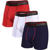 Arjen Kroos Boxer Uomo in Viscosa di Bamboo Confezione da 3 Pezzi Retro Mutande Boxer Traspiranti Elastico Intimo Uomo Boxer Briefs Senza Etichette per Sport & Quotidiano, M