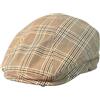 LUYSGBXR Coppola Uomo Berretto da giornalaio in Lino, Estivo, Scozzese, Traspirante, da Uomo e da Donna, Stile retrò, letterario, Maschile(S 54-56CM)