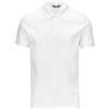 K-Way Polo Uomo, con Collo Classico e abbottonatura, Logo sul Petto in Silicone, Tono su Tono, Maniche Corte, Regular Fit, Colore Bianco