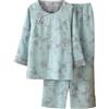 Generic Pigiami Giapponesi Per Donne Kimono Hanfu Pigiami Eleganti Da Donna Stile Vintage Con Stampa A Rami Pigiameria Cinese Poetico Stile Da Notte Leggero Comodo Vestibilità Pigiami Sottili Set Da 2 Pezzi