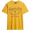 Superdry Copper Label Script Tee Pigment Yellow Slub L, Pigment Yellow Slub, L