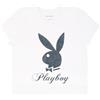 Playboy Babydoll da Donna in Morbido Cotone Misto con Stampa di Strass Finti o Glitter, Taglie S-XL