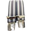 EDERER Generisch Parant: bretelle eleganti - Austria - Vienna - 35 mm di larghezza a forma di H con 4 clip extra forti