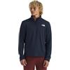 THE NORTH FACE - Giacca in Pile con Zip a 1/4 in Cedro per Uomo - Leggera, Traspirante, Stretch - Materiali Riciclati-Summit Navy, L