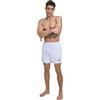 DKNY Lightweight Quick Dry Volley UPF 40+ Protection Swim Trunk Costume a Pantaloncino, Bianco, Medium Uomo