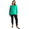 FIORELLA RUBINO: Jeggings con Spacchi al Fondo Curvy Size Nero Stagione Primavera Estate 2025.