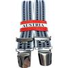 EDERER Generisch Parant: bretelle eleganti - Austria - Vienna - 35 mm di larghezza a forma di H con 4 clip extra forti