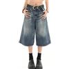VOLYMOON Y2k Baggy Jean Shorts Jorts Y2k Hip Hop Shorts Skater Jeans Grunge Pantaloncini Estetici Pantaloni, 7fen# Blu, S