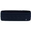 LIERYS fascia Copriorecchie Fauske donna - Made in Germany - scaldaorecchie con fodera interna in pile - paraorecchie one size 55-60 cm - fascia per capelli a maglia blu scuro Taglia unica