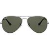 Ray-Ban Aviator Occhiali, Grigio, 62 mm Unisex-Adulto