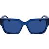 KARL LAGERFELD Unisex Adult Sunglasses KL6142S - Sky Blue with Blue Solid Lens
