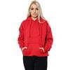 imporio 11 Felpa da donna oversize con cappuccio, tinta unita, con zip esterna, taglia 40-52