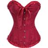 Kelvry Corsetto da Donna Taglie Forti, Sexy Lingerie da Sposa, Bustier con G-String - Alto, in Raso, Regolabile, con Stecche, UK6-24''-25'' a UK24-40''-41'', 8-10