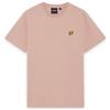 Lyle & Scott Uomo T-Shirt Tinta Unita con Logo, Pink Grapefruit, L