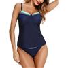 Aottori Tankini Donna Due Pezzi Push Up | Mare, Costume da Bagno, Canottiera e Pantaloncino, Beachwear Scollo a V Sexy, Swimwear Stampa Floreale, per Spiaggia Piscina