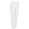 Equestro Leggins Donna Full Grip, Bianco