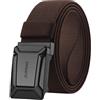 JUKMO Cintura tattica elasticizzata da uomo, militare, da lavoro, escursionismo, 3,8 cm, in nylon elastico, a cricchetto a sgancio rapido