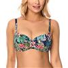 Vivisence Reggiseno Bikini Floreale Colorato 3222, Blu Scuro,4E