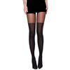 Selente Lovely Legs Collant di tendenza effetto autoreggenti, nero fiocchetto 40 DEN, L