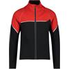 CMP Giacca da Ciclismo in Light Softshell con Maniche Staccabili da Uomo - 31A2377 (48, Nero/Rosso)