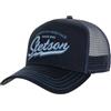 Stetson Since 1865 Trucker Cap One Size (ca. 56 - 60 cm) - Ombrello e fronte in 100% cotone - Misura regolabile - Cappellino in rete - Lunghezza ombrellone 7 cm - Estate / Inverno, Blu scuro, 56/60 cm