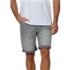 riverso RIVUdo - Pantaloni Corti da Uomo in Denim, 99% Cotone, Pantaloncini di Jeans, Bermuda, Jeans Short, Grigio, Azzurro, Blu, Nero, W30 - W42