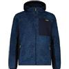 CMP Giacca in Pile Highloft da Uomo con Cappuccio Unlimitech 35P3027