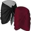 Chuangdi - Pareo copricostume in chiffon da donna, 2 pezzi - multicolore -