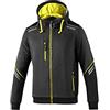Sparco Felpa da Lavoro Tecnica con Cappuccio Full Zip Colorado. Giacca Leggera Rinforzata Anti-Abrasione, Dettagli Riflettenti e Tasche con Zip.