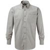 Russell Athletic Russell Collection, camicia da uomo a maniche lunghe, di facile stiratura, in tessuto Oxford Silver 46