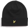 Lyle & Scott CAPPELLO Uomo LYLE & SCOTT 1874 HE2313A COTTON BEANIE Z865 JET BLACK