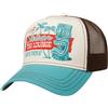 Stetson Cappellino Trucker Tiki Lounge Donna/Uomo - Curved Brim cap Berretto Baseball Snapback con Visiera, Snapback, Visiera Estate/Inverno - Taglia Unica Marrone