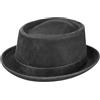 Stetson Cappello Pork Pie Odenton da Donna/Uomo - Porkpie in Cotone - Fedora Impermeabile e con Protezione dal Sole - Estate/Inverno - Nero XXL (62-63 cm)