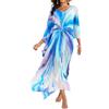 L-Peach Cardigan Kimono Boho da Donna Spazioso Loungewear Oversize Kaftan Abito da Spiaggia Copricostume