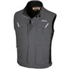 BETA Gilet da Lavoro Professionale, Grigio con Inserti Neri, 97% Cotone 3% Elasticizzato, Multitasche con Zip, Dettagli Reflex, 220g (IT, Testo, L, Regular, Regular)