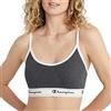 Champion Heritage Bralette in Cotone Elasticizzato Reggiseno, Granito Heather, S Donna