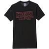 Stranger Things - Maglietta da Uomo, Maglie con Logo Neon - Nero - S