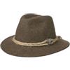 Faustmann Lodenhut Manufaktur Cappello Tirolese EdelweißManufaktur Uomo - Feltro di Lana in da camminatore Autunno Estate Primavera Inverno Estate/Inverno - 58 cm Marrone-Melange