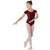 Bloch Cl5602 Body a Maniche Corte Dujour Microlux, Borgogna, 8-10 Bambine e Ragazze